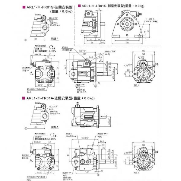 Yuken variable displacement piston pump ARL1-12-FL01S-10 #3 image